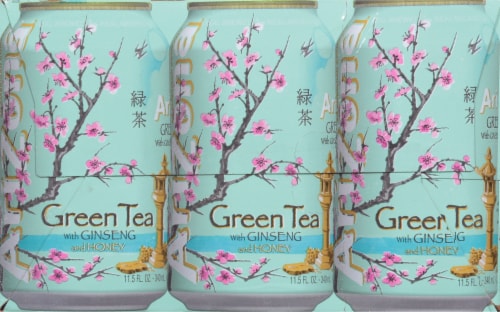 AriZona® Ginseng & Honey Green Iced Tea Multipack Cans Perspective: right