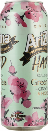 Arizona Original Premium Spiked Beverage Hard Real Brewed Green Tea with Ginseng & Honey Perspective: right
