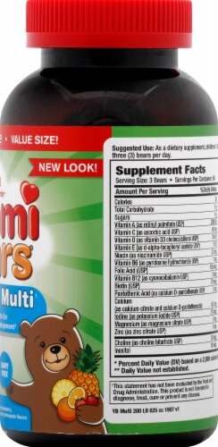 Yummi Bears Multi Vitamin & Mineral Perspective: right