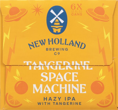 New Holland Brewing Tangerine Space Machine Hazy IPA Beer Perspective: right