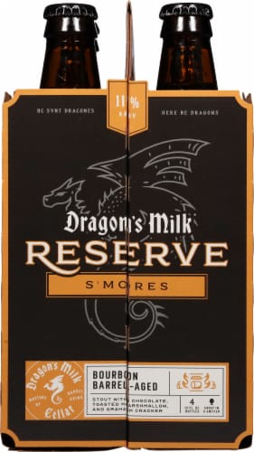 New Holland Brewing Dragons Milk® Reserve Coffee Chocolate Bourbon Barrel-Aged Stout Perspective: right