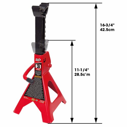 Torin T43202B Big Red 3 Ton/6000 Lb Capacity Steel Locking Jack Stands