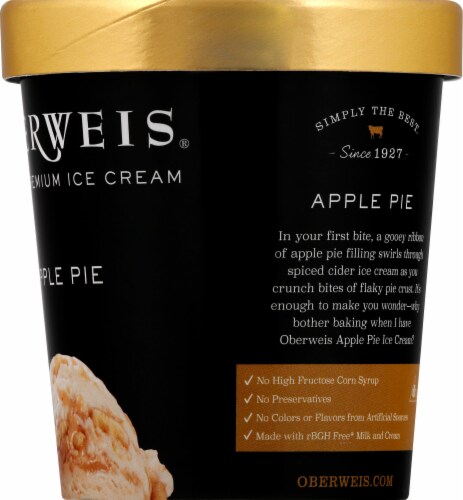 Oberweis Apple Pie Ice Cream Perspective: right