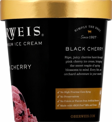 Oberweis® Black Cherry Ice Cream Perspective: right