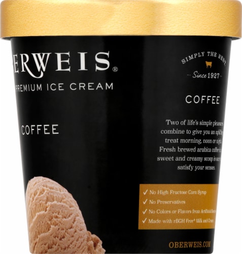 Oberweis® Coffee Ice Cream Pint Perspective: right