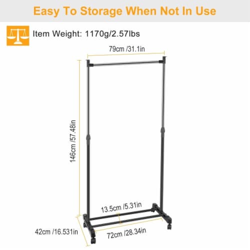 Standard clothes rack height 2025