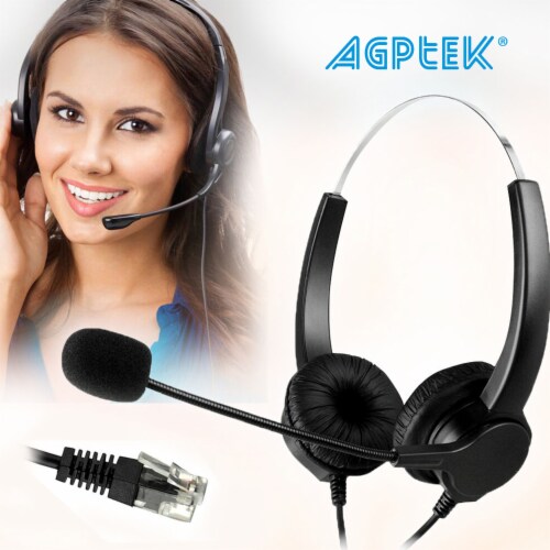 Noise cancelling microphone headset for call center clearance