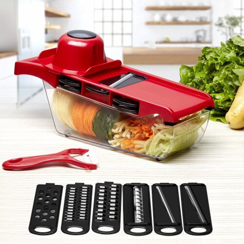 Vegetable Slicer Quick Potato Tomato Fruit Cutter Set with 3 Blades  Stainless Steel Food, 1 unit - Kroger