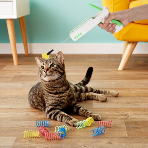 Interactive Cat Toy Stick Toy with Ball & Feather Perspective: right