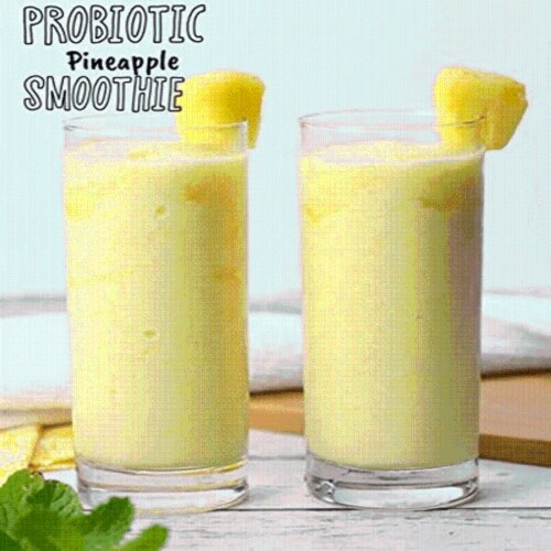 Pineapple Yogurt Powder, Probiotic Soft Serve Ice Cream Mix Perspective: right