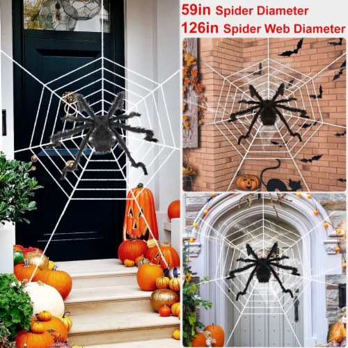 Halloween Decorations Spider Outdoor 59inch Halloween Spider Perspective: right