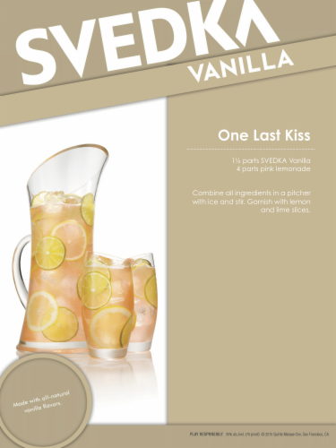 Svedka Vanilla Vodka Perspective: right