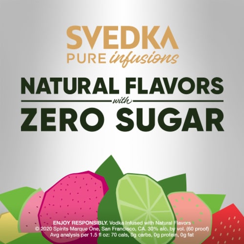 Svedka Pure Infusions Strawberry Guava Flavored Vodka Perspective: right