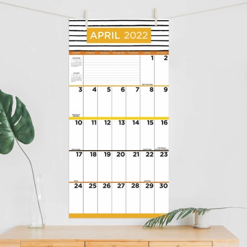 2022 Big Print Wall Calendar by TF Publishing Perspective: right