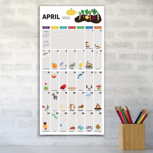 2022 Every Day's A Holiday 12 Month Wall Calendar Perspective: right