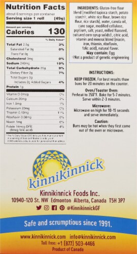 Kinnikinnick® Artisan Dinner Rolls Perspective: right