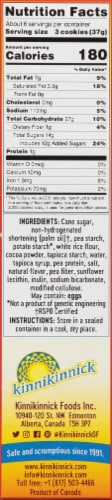 Kinnikinnick® KinniToos® Chocolate Sandwich Creme Cookies Perspective: right