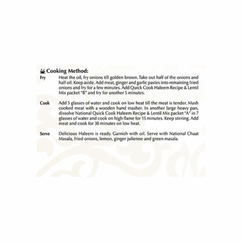 National® Quick Cook Haleem Recipe Mix Perspective: right