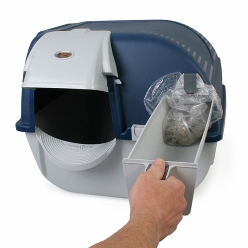 Omega Paw Roll N Clean Complete Self Cleaning Litter Box and 100 Bags Blue 1 Piece Ralphs