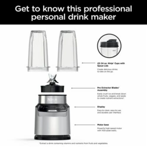 Ninja® Nutri-Blender Pro with Auto-iQ® - Silver Perspective: right