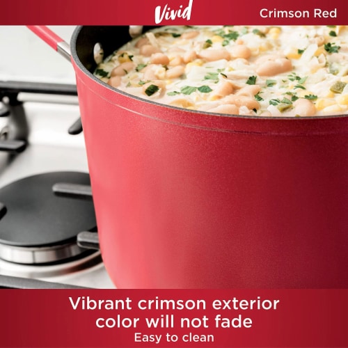 Ninja Foodi NeverStick Vivid Oven Safe 8 Piece Pots & Pans Cookware Set,  Crimson, 1 Piece - Kroger