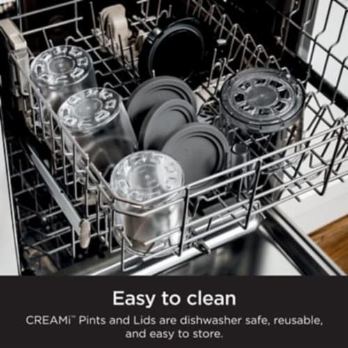 Ninja® CREAMi® Pint Containers with Lids Perspective: right