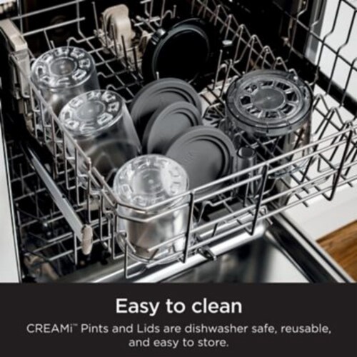 Ninja® CREAMi® Pint Containers with Lids Perspective: right