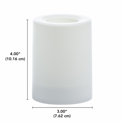Sterno Home™ Outdoor LED Resin Pillar Candle - White Perspective: right