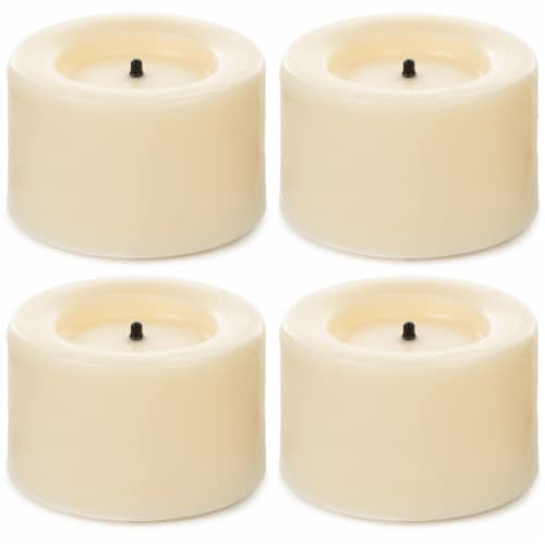 Inglow Flameless Wax Covered LED Votives – Cream Perspective: right