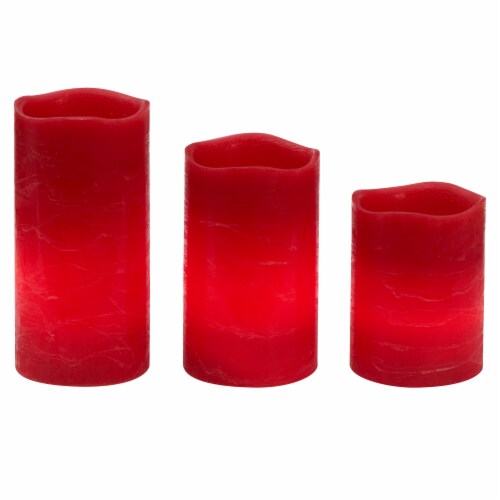 Sterno Home Pillar Candles - Red Perspective: right