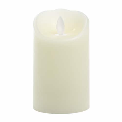 Sterno Home iFlicker Flameless LED Wax Pillar Candle - Cream Perspective: right