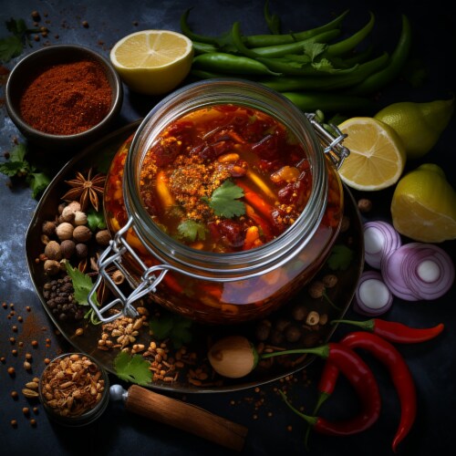Stingin' Hot STARTER | Chili Garlic Paste with Wildflower Honey | 8.4oz Perspective: right
