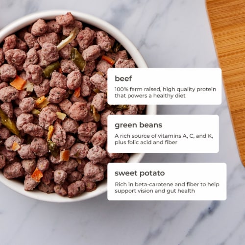 Freshpet Healthy & Natural Grain Free Small Dogs/Breeds Dog Food, Fresh Beef Recipe Perspective: right