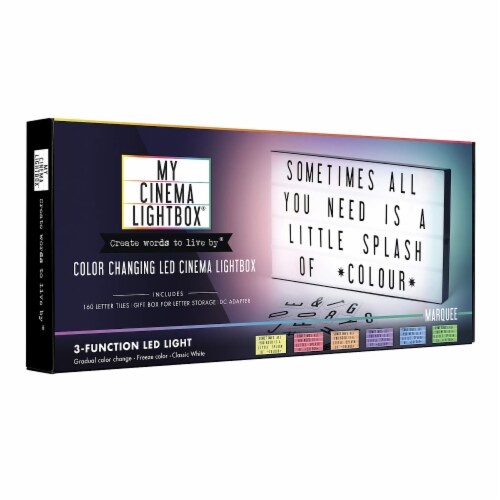 My Cinema Lightbox XXL 24x12 Black - 160 Letters, Numbers