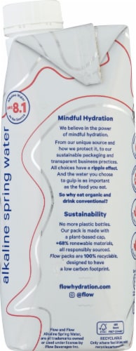Flow Strawberry Rose Alkaline Spring Water Perspective: right