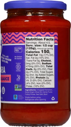 Fody Foods™ Marinara Pasta Sauce Perspective: right