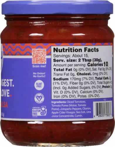 Fody Foods Low FODMAP Medium Salsa Perspective: right