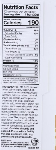 Love Good Fats™ Plant Based Chocolate Chip Cookie Dough Keto Snack Bars Perspective: right
