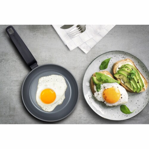 MasterPan Non-Stick Cast Aluminium 2-Section Meal Skillet 11 Black