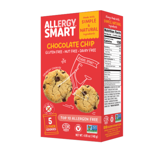 Allergy Smart® Chocolate Chip Cookies Perspective: right