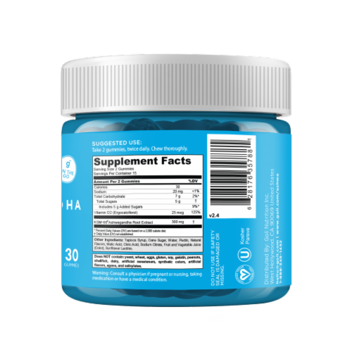 Goli Nutrtion® Mixed Berry Ashwagandha Gummies Perspective: right