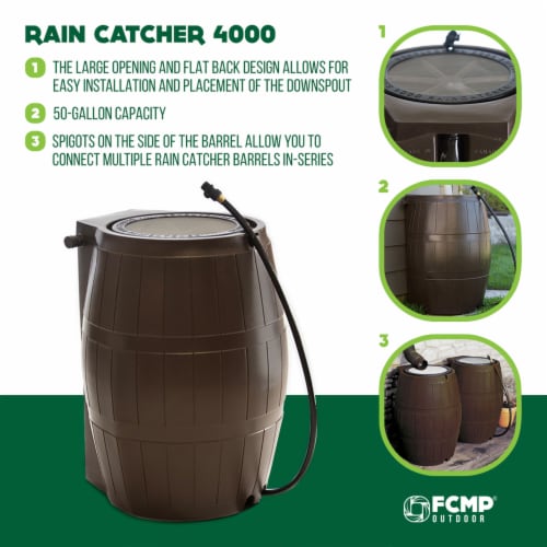 Outdoor shop water catcher