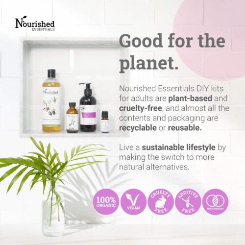 Nourished Essentials Organic Body Wash Kit - DIY Liquid Soap Making Perspective: right