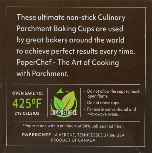 Paper Chef® Large Culinary Parchment Baking Cups Perspective: right