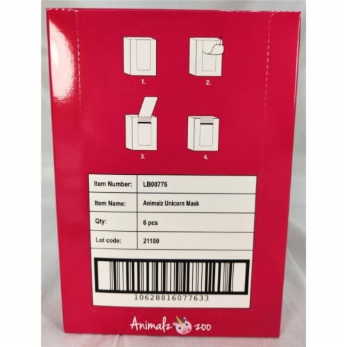 Masque Bar Pretty Animalz Unicorn Facial Sheet Mask - 6 Pack Cleansing Hydrating Perspective: right