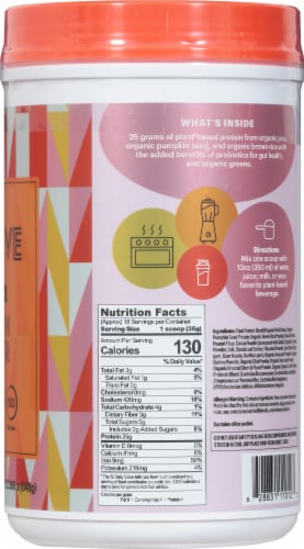 Natreve Peanut Butter Parfait Vegan Plant-Based Protein Powder Perspective: right