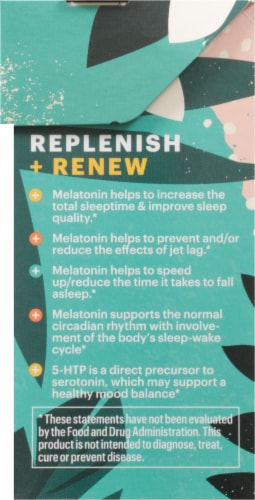 Natreve Honey Lemon Ginger Sleep Peaceful Dietary Supplement Stick Packs Perspective: right