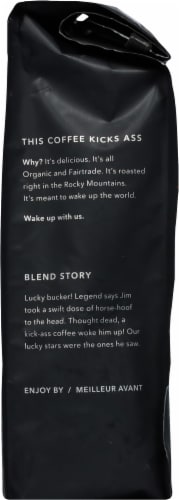 Kicking Horse Lucky Coffee Jim Medium Ground Coffee Perspective: right