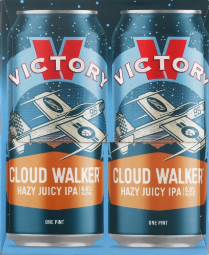 Victory Brewing Company Cloud Walker Hazy Juicy IPA Perspective: right