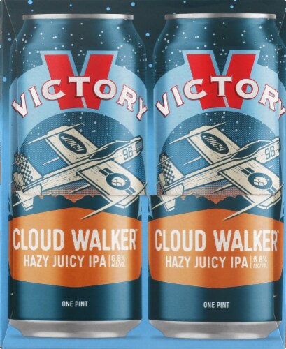 Victory Brewing Company Cloud Walker Hazy Juicy IPA Perspective: right